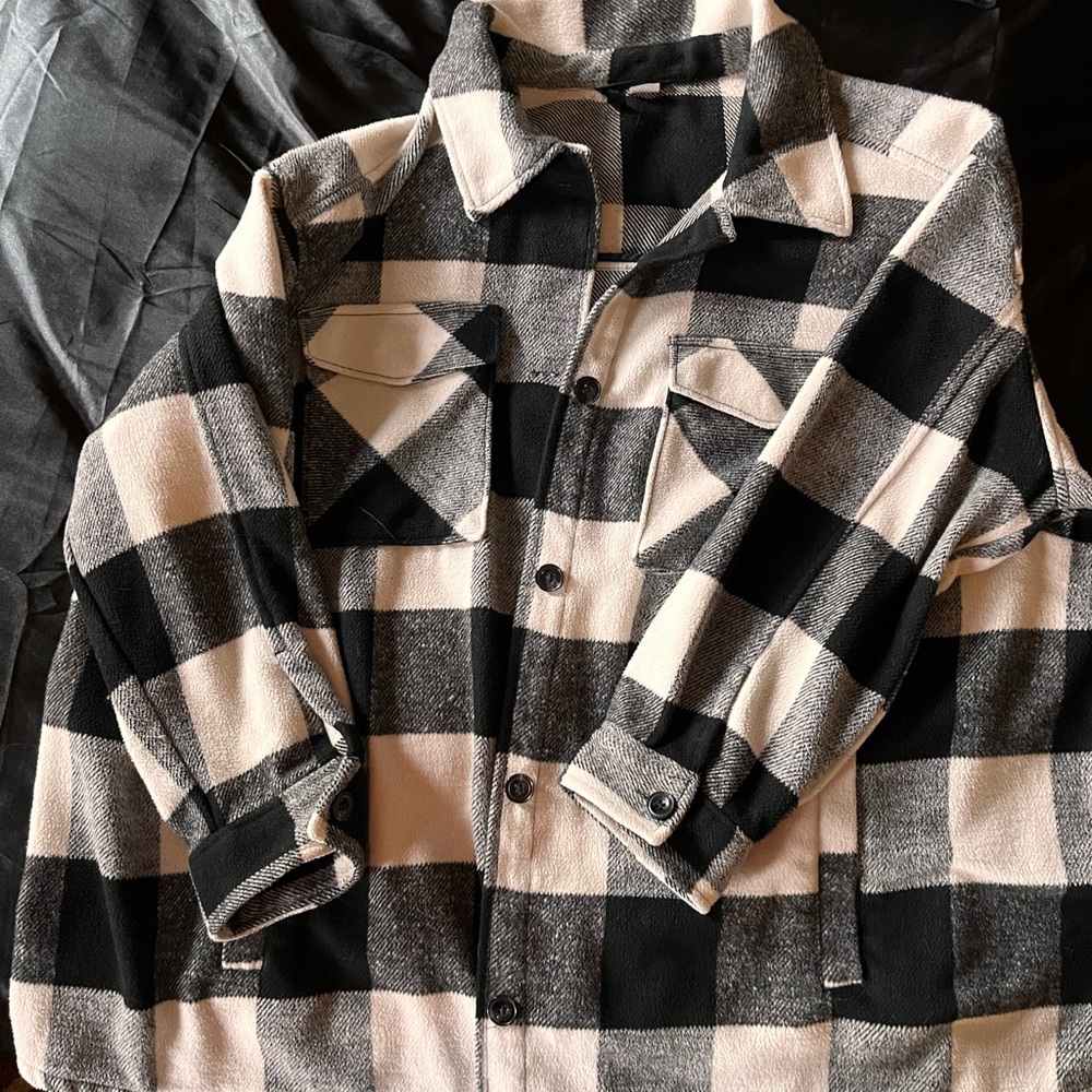 H&M Monochrome Checkered Jacket